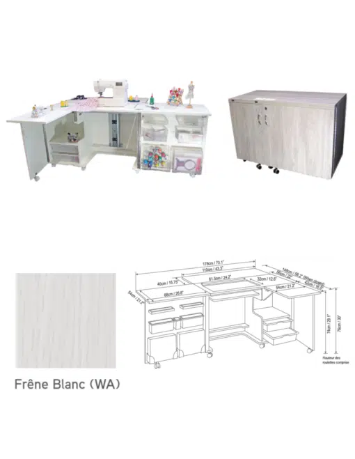 Table de couture Eclipse + insert Tailormade