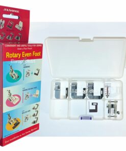 Coffret pied caterpillar 7 mm et ses accessoires JANOME réf 3237777