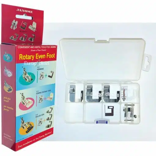 Coffret pied caterpillar 7 mm et ses accessoires JANOME réf 3237777