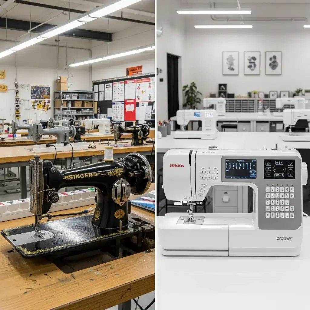 Comparaison atelier couture public/privé