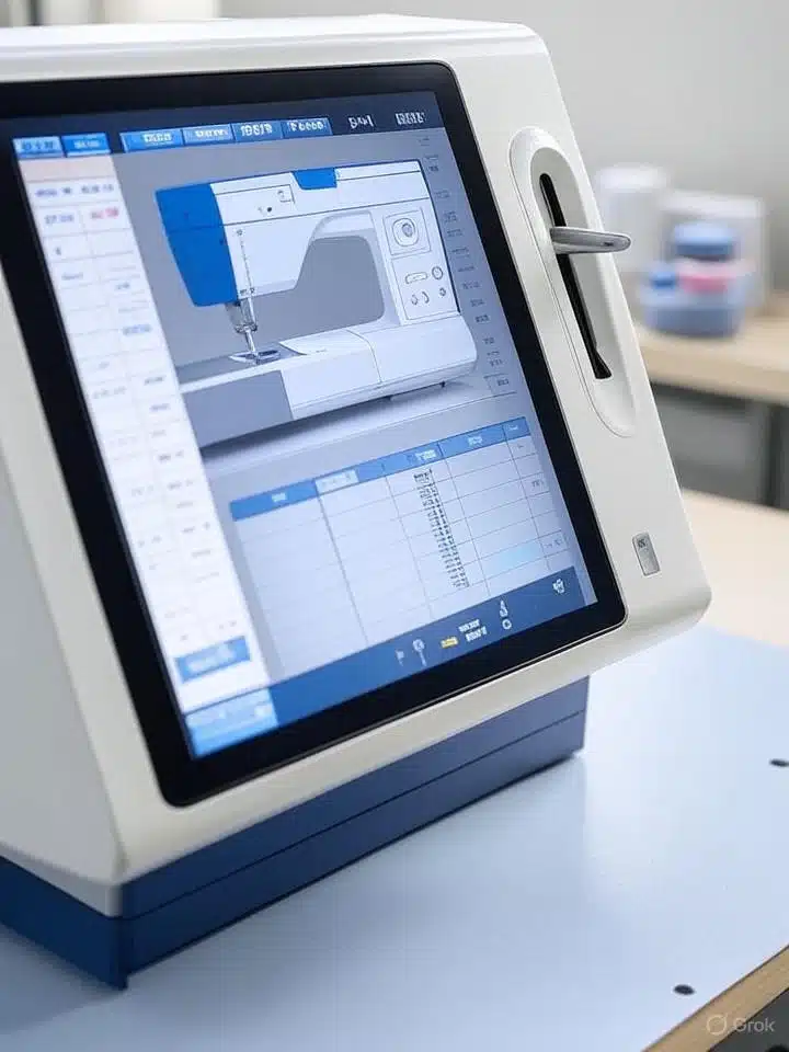 Surjeteuse 5 fils écran tactile tutoriel