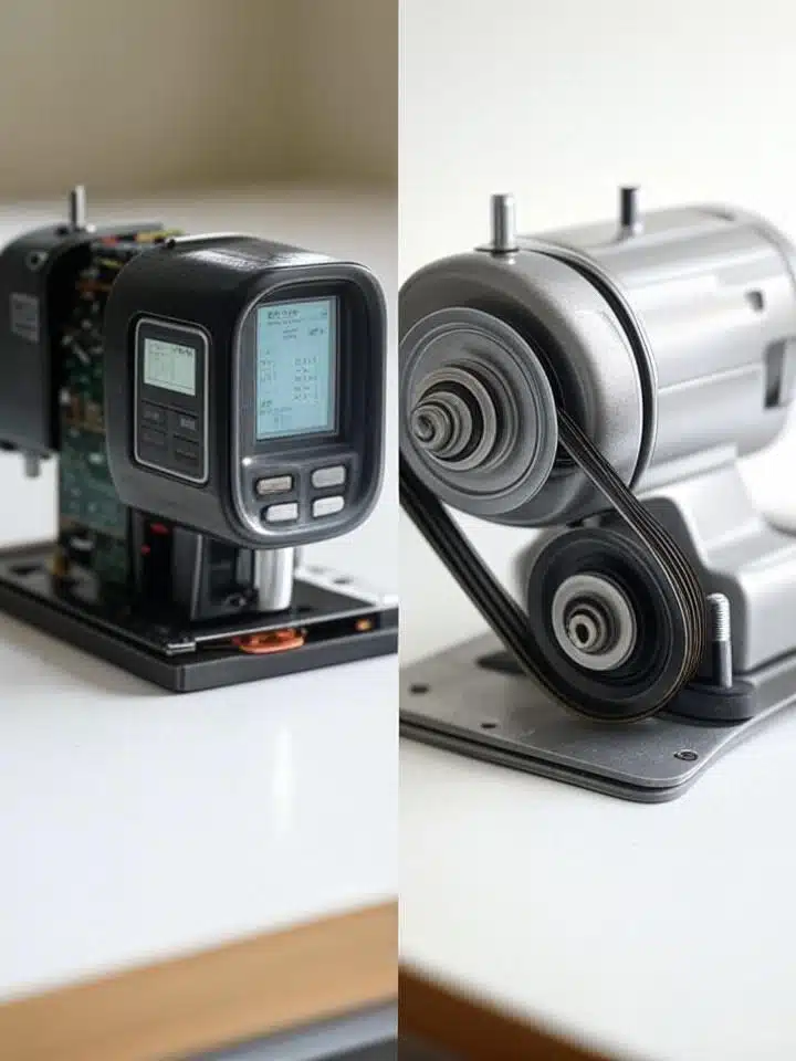 Moteurs machine à coudre: électronique vs mécanique