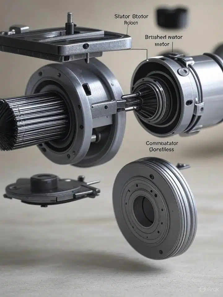 Comparaison moteurs machine à coudre brushless et à balais