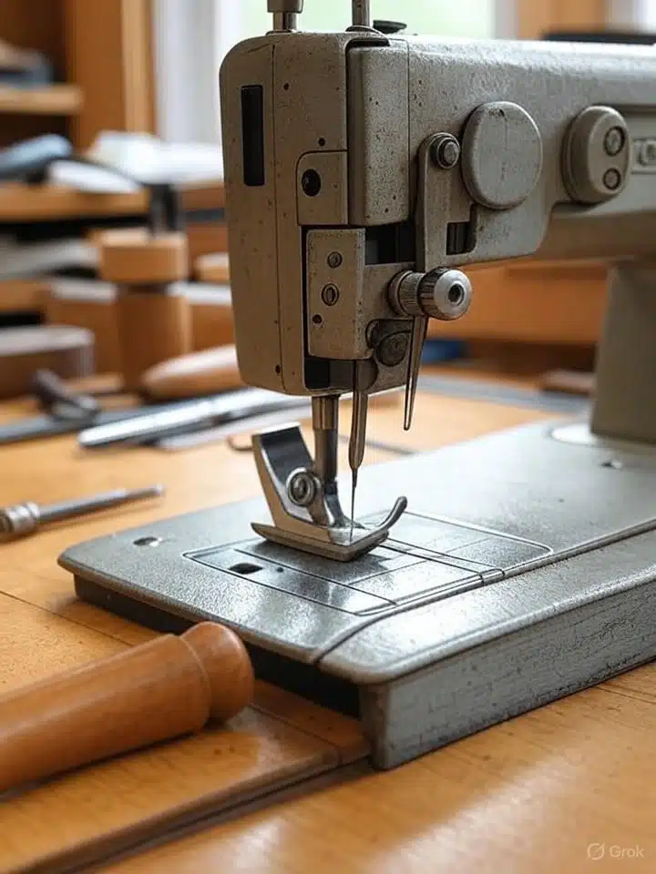Machine à coudre industrielle cuir et outils