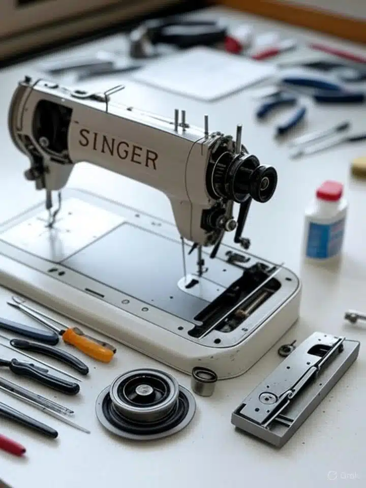 Machine à coudre Singer 60s démontée