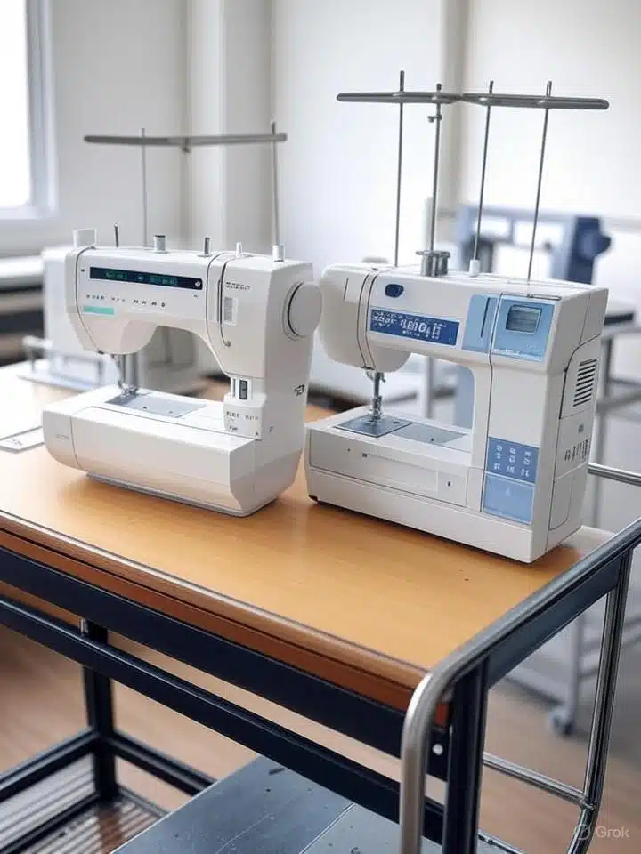 Comparaison surjeteuse semi-pro et industrielle