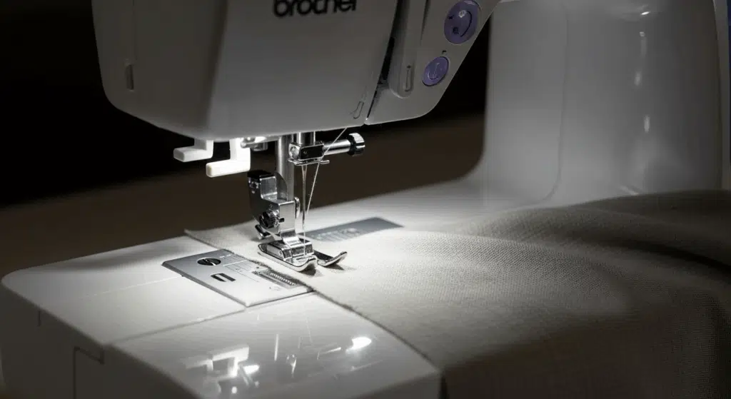 Pied boutonnière Brother sur machine