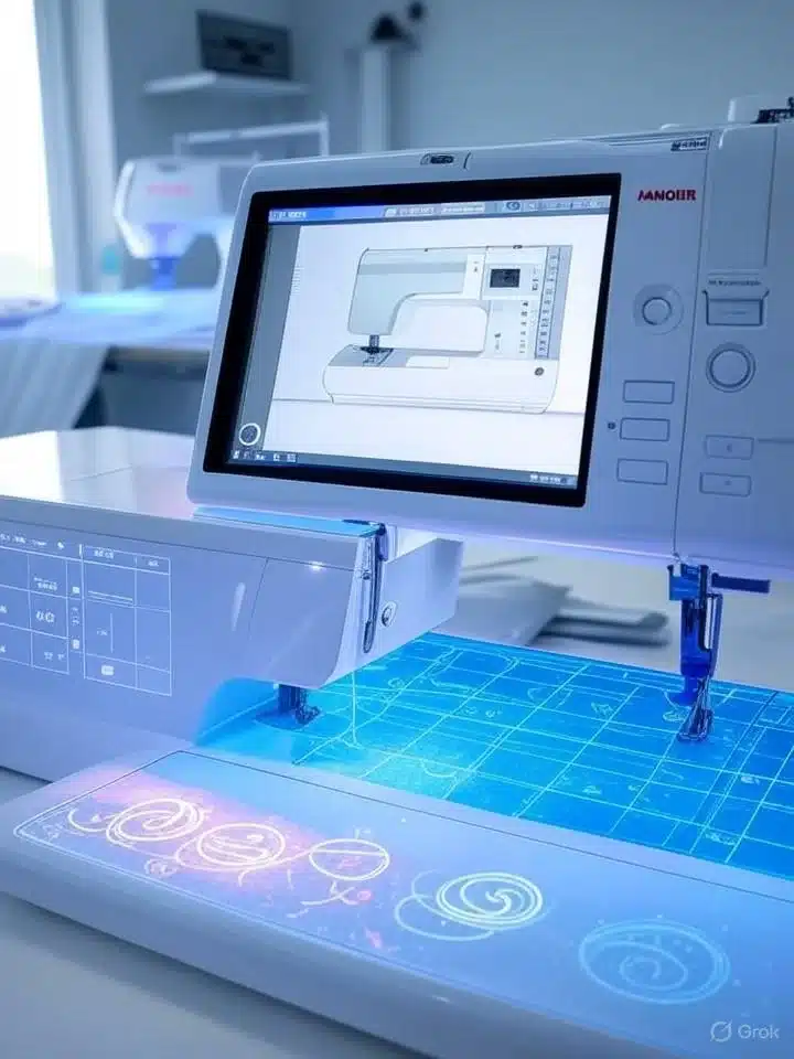 Atelier couture machines à coudre IA