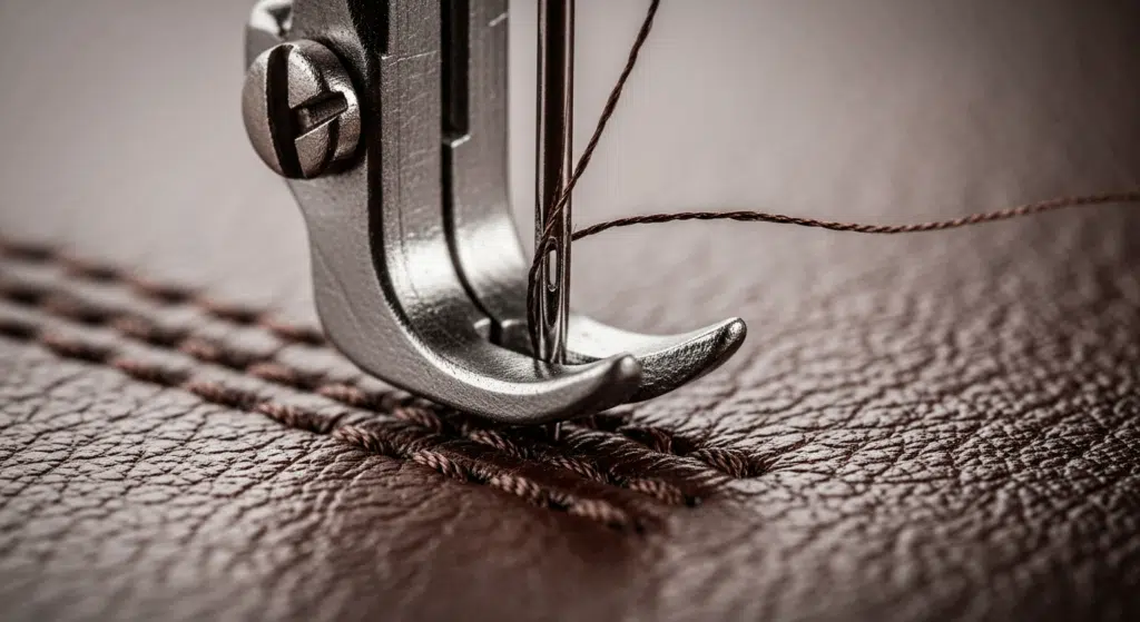 Aiguille traversant cuir épais