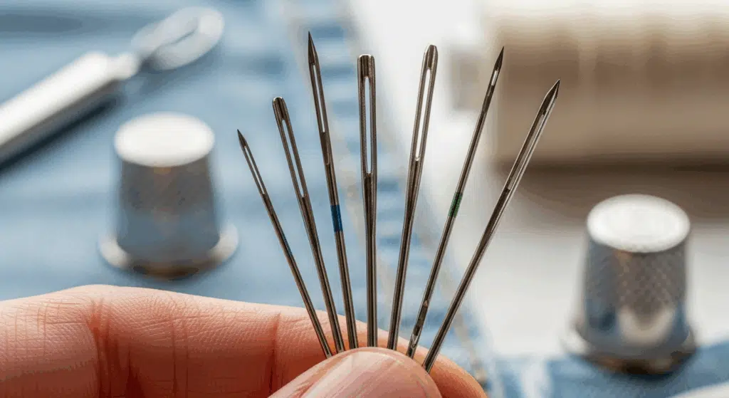 Différentes aiguilles de machine