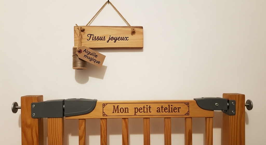 Machine à coudre avec barrière de sécurité