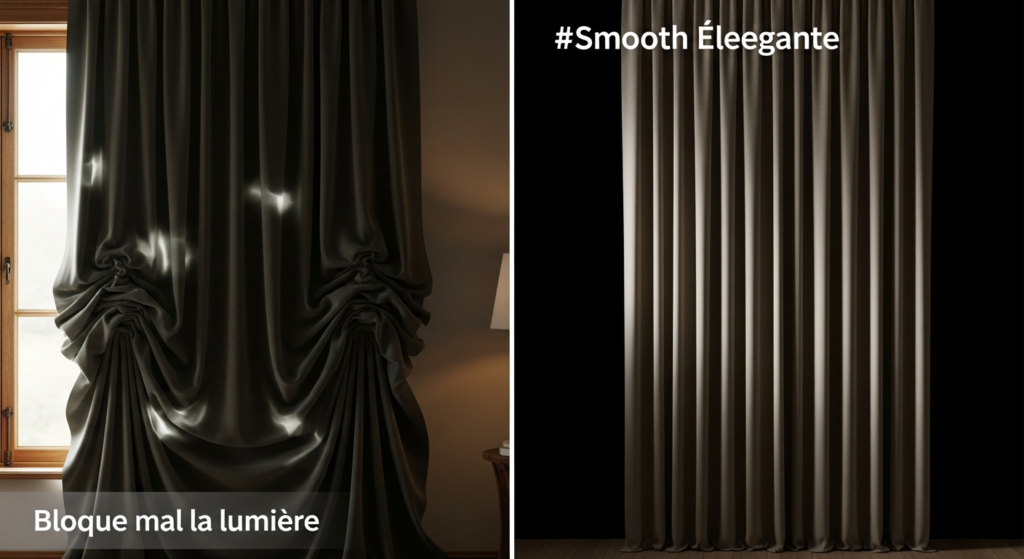 Rideaux : avant/après