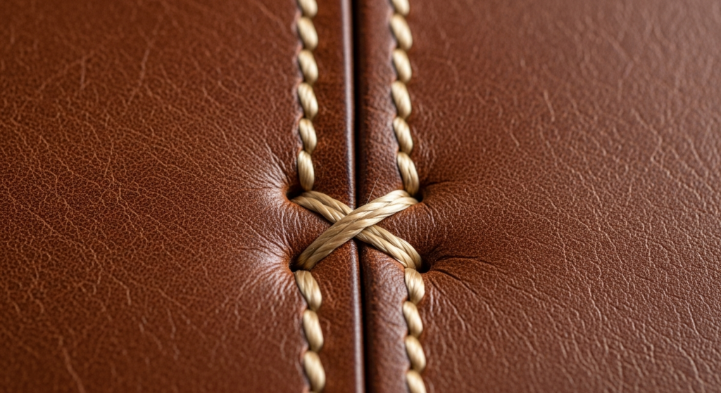 Point sellier parfait, gros plan