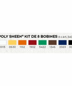Coffret de 8 bobines POLYSHEEN 200M