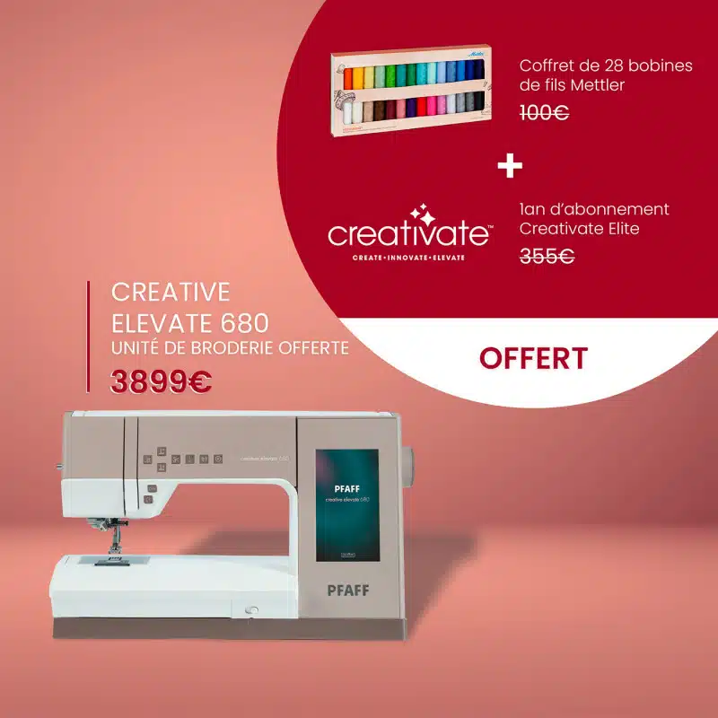 machine à coudre et à broder PFAFF Creative Elevate 680