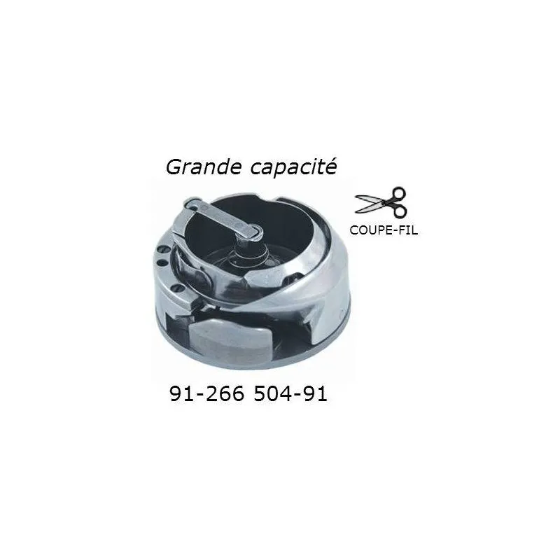 Crochet complet PFAFF 91-266 504-91 pour machines industrielles 1425 1426 1427 1428 et versions 900